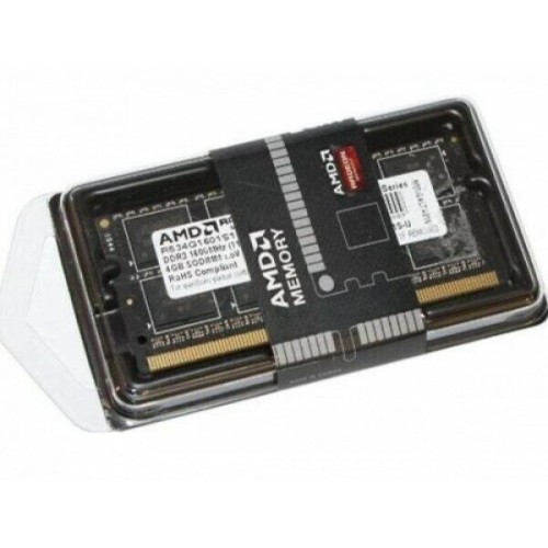 Модуль памяти AMD SO-DIMM DDR3 4Gb 1600MHz R534G1601S1S-UO OEM PC3-12800 CL11  204-pin 1.5В