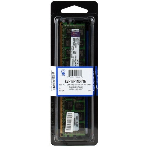 Оперативная память Kingston DDR3 KVR16R11D4/16 16Gb DIMM ECC Reg PC3-12800 CL11 1600MHz