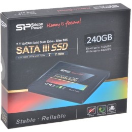 Накопитель SSD Silicon Power 240Gb SATA III SP240GBSS3S55S25 Slim S55 2.5"