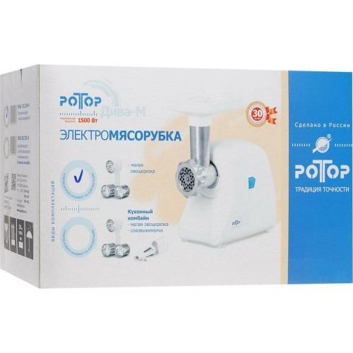 Мясорубка РОТОР Дива-М ЭМШ 30/230-1 1500Вт белый