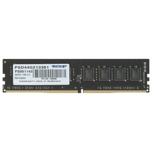 Модуль памяти Patriot DDR4 4Gb 2133MHz PSD44G213381 RTL PC4-17000 CL15 DIMM 288-pin 1.2В
