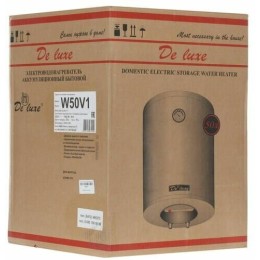 Водонагреватель DE LUXE W50V1 50л, 1.5квт, нагрев 2.ч,  20кг, ШхВхГ 30x556x430 мм