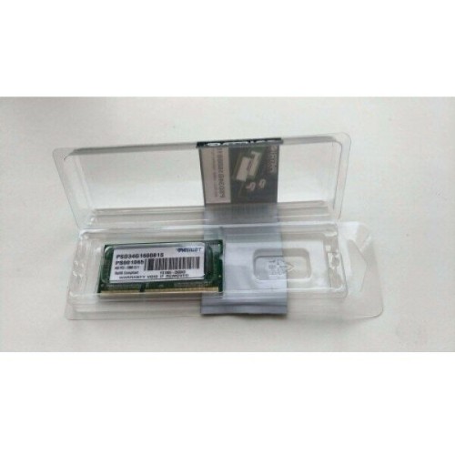 Память Patriot DDR3 4Gb 1600MHz SO-DIMM PSD34G160081S RTL PC3-12800 CL11  204-pin 1.5В