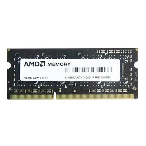Оперативная память AMD DDR3 4Gb 1600MHz R534G1601S1SL-UO OEM PC3-12800 CL11 SO-DIMM 204-pin 1.35В