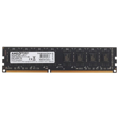 Память AMD 8GB DDR3 1600MHz DIMM  (PC3-12800)  R538G1601U2S-UO