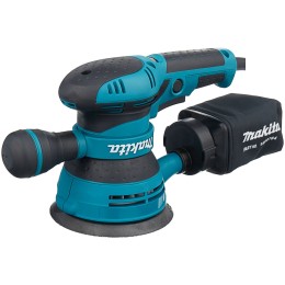 Шлифовальная машина Makita BO5041 ЭШМ,{300Вт,ф125мм,4000-12000об\м,ампл-2.8мм,1.4кг,кор,п\сборник,доп.рукоятка}
