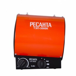 Тепловая пушка электрическая Ресанта ТЭП-3000К 3000Вт красный