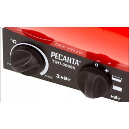 Тепловая пушка электрическая Ресанта ТЭП-3000К 3000Вт красный