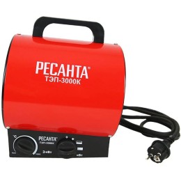 Тепловая пушка электрическая Ресанта ТЭП-3000К 3000Вт красный