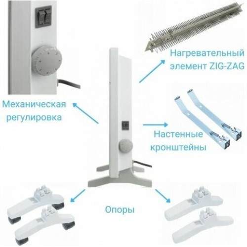 Конвектор NEOCLIMA Comforte T1.5 ЭВНА-1,5/230С2(сшп)  1500Вт белый