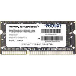 Память Patriot 8GB DDR3 1600MHz  SO-DIMM  (PC3-12800) PSD38G1600L2S