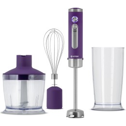 Блендер VITEK VT-3408 VT фиолетовый, 800 Вт, 6 скоростей, измельчитель 500 мл,