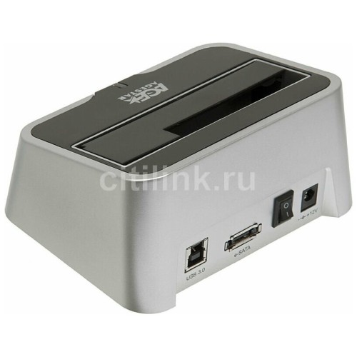 Док-станция для HDD AgeStar 3CBT2 SATA II пластик серебристый 1