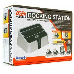 Док-станция для HDD AgeStar 3CBT2 SATA II пластик серебристый 1