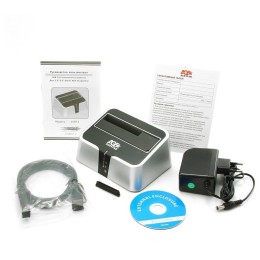 Док-станция для HDD AgeStar 3CBT2 SATA II пластик серебристый 1