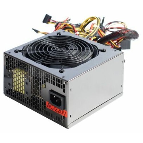 Блок питания 500W Exegate 500PPX RTL, ATX, black, active PFC, 12cm, 20+4pin/4pin/PCI-E/4*IDE/5*SATA