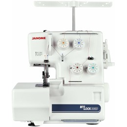 Швейная машина JANOME M-205D/MYLOCK704 ОВЕРЛОК(4-х -х/3-х ниточный оверлок с дифференциальной подачей ткани , усовершенствованная система заправки нитей Легко справляется как с тонким шифоном, так и со сложными многослойными джинсовыми композициями.)