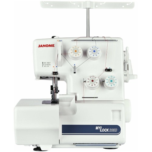 Швейная машина JANOME M-205D/MYLOCK704 ОВЕРЛОК(4-х -х/3-х ниточный оверлок с дифференциальной подачей ткани , усовершенствованная система заправки нитей Легко справляется как с тонким шифоном, так и со сложными многослойными джинсовыми композициями.)