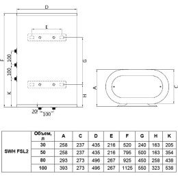 Водонагреватель TIMBERK SWH FSL1 80 VE Накопительный, нерж., объем 80л, верт., плоск.