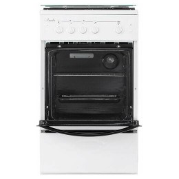 Газовая плита ЛЫСЬВА ГП 400 МС-2у  белая, со стеклянной крышкой