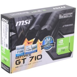 Видеокарта MSI PCI-E GT 710 2GD3H LP nVidia GeForce GT 710 2048Mb 64bit DDR3 954/1600 DVIx1/HDMIx1/CRTx1/HDCP Ret low profile