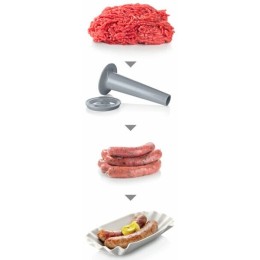 Мясорубка BOSCH MFW68680 2200Вт черный/серый