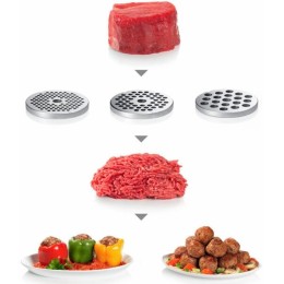 Мясорубка BOSCH MFW68680 2200Вт черный/серый