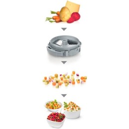 Мясорубка BOSCH MFW68680 2200Вт черный/серый