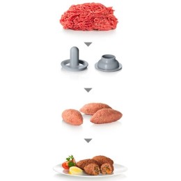 Мясорубка BOSCH MFW68680 2200Вт черный/серый