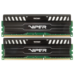 Модуль памяти Patriot DIMM DDR3 VIPER3 16Gb KIT (8GbX2) 1600MHz CL9 [PV316G160C9K] Black