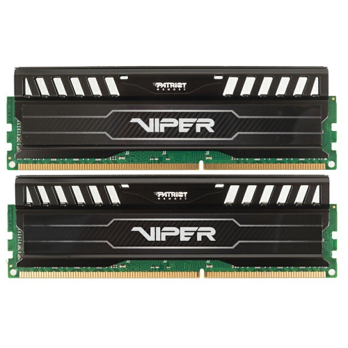 Модуль памяти Patriot DIMM DDR3 VIPER3 16Gb KIT (8GbX2) 1600MHz CL9 [PV316G160C9K] Black