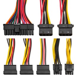 Блок питания 600W Exegate XP600, ATX, black, 12cm fan, 24+4pin, (6+2)pin PCI-E, 3*SATA, 1*FDD, 2*IDE