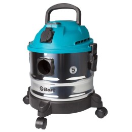Пылесос для сухой и влажной уборки BORT BSS-1015 (Напряжение 230В/50Гц,мощность 1000Вт,разрежение 20кПа,расход воздуха 3,4м3/мин,мусоросборник 15л,кабель 3м,шланг 1,5м,диаметр шланга 35мм,уровень шума 78дБ,масса 5,0кг, выдув воздуха,рег. силы всасывания,а