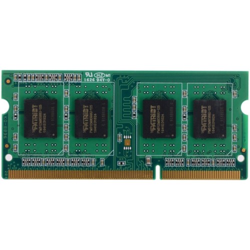 Модуль памяти Patriot SO-DIMM DDR3 4GB PSD34G1600L81S (PC3-12800, 1600MHz, 1.35V)
