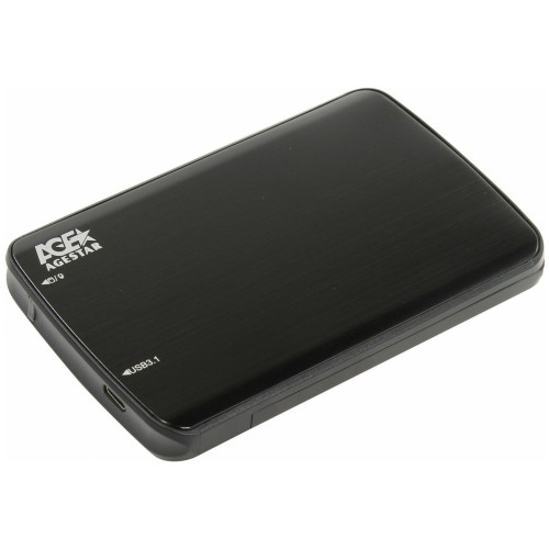 Внешний корпус для HDD/SSD AgeStar 31UB2A12C SATA пластик/алюминий черный 2.5"