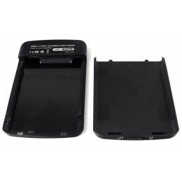 Внешний корпус для HDD/SSD AgeStar 31UB2A12C SATA пластик/алюминий черный 2.5"