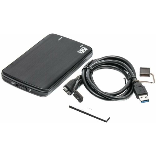 Внешний корпус для HDD/SSD AgeStar 31UB2A12C SATA пластик/алюминий черный 2.5"