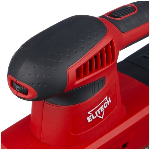 Виброшлифовальная машина ELITECH МШВ 0319Э ВШМ,250Вт,93х228мм,12000-26000об\м,ампл-2.0мм,1.3кг,кор,п\сборник,зажим\липучка