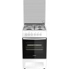 Комбинированная плита DARINA F KM341 323 W, 50х56см, 3 газ. конфорки + 1 эл. горелка, эл. духовка