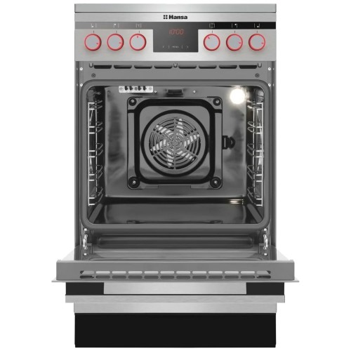 Электрическая плита HANSA FCCX58225 нержавеющая сталь стеклокерамика