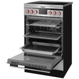 Электрическая плита HANSA FCCX58225 нержавеющая сталь стеклокерамика