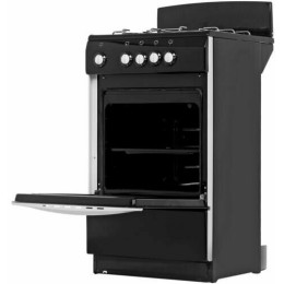 Газовая плита DE LUXE 5040.38г(щ) чёрная, духовка с газ-контролем духового шкафа, 1 противень