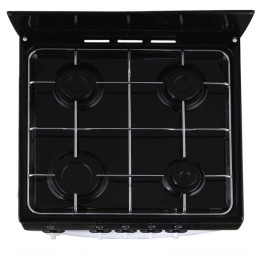Газовая плита DE LUXE 5040.38г(щ) чёрная, духовка с газ-контролем духового шкафа, 1 противень