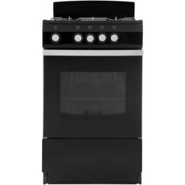 Газовая плита DE LUXE 5040.38г(щ) чёрная, духовка с газ-контролем духового шкафа, 1 противень