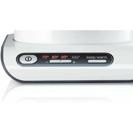 Электрочайник BOSCH TWK8611P 1.5л. 2400Вт белый/серебристый (корпус: нержавеющая сталь)