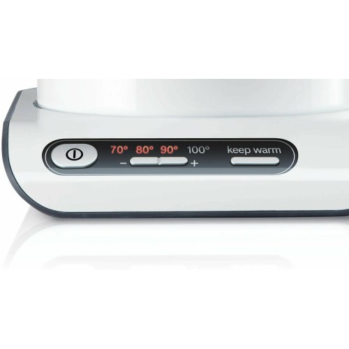 Электрочайник BOSCH TWK8611P 1.5л. 2400Вт белый/серебристый (корпус: нержавеющая сталь)