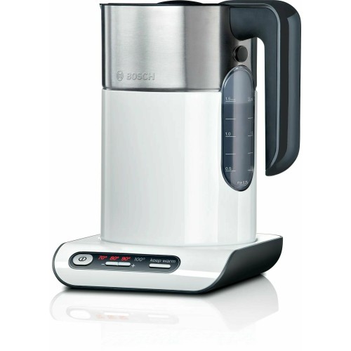 Электрочайник BOSCH TWK8611P 1.5л. 2400Вт белый/серебристый (корпус: нержавеющая сталь)