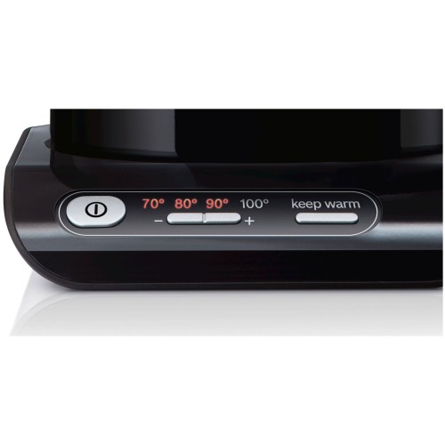 Электрочайник BOSCH TWK8613 1.5л. 2400Вт черный/серебристый (корпус: нержавеющая сталь)