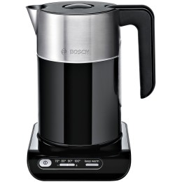 Электрочайник BOSCH TWK8613 1.5л. 2400Вт черный/серебристый (корпус: нержавеющая сталь)