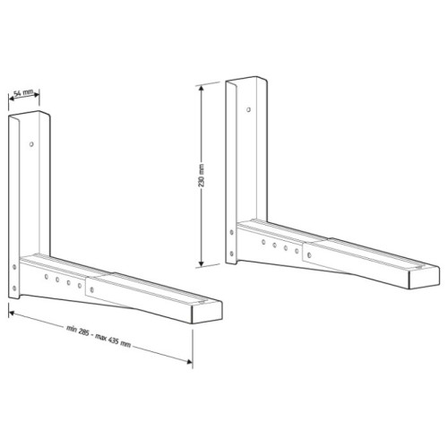 Кронштейн Holder MWS-2002 металлик   